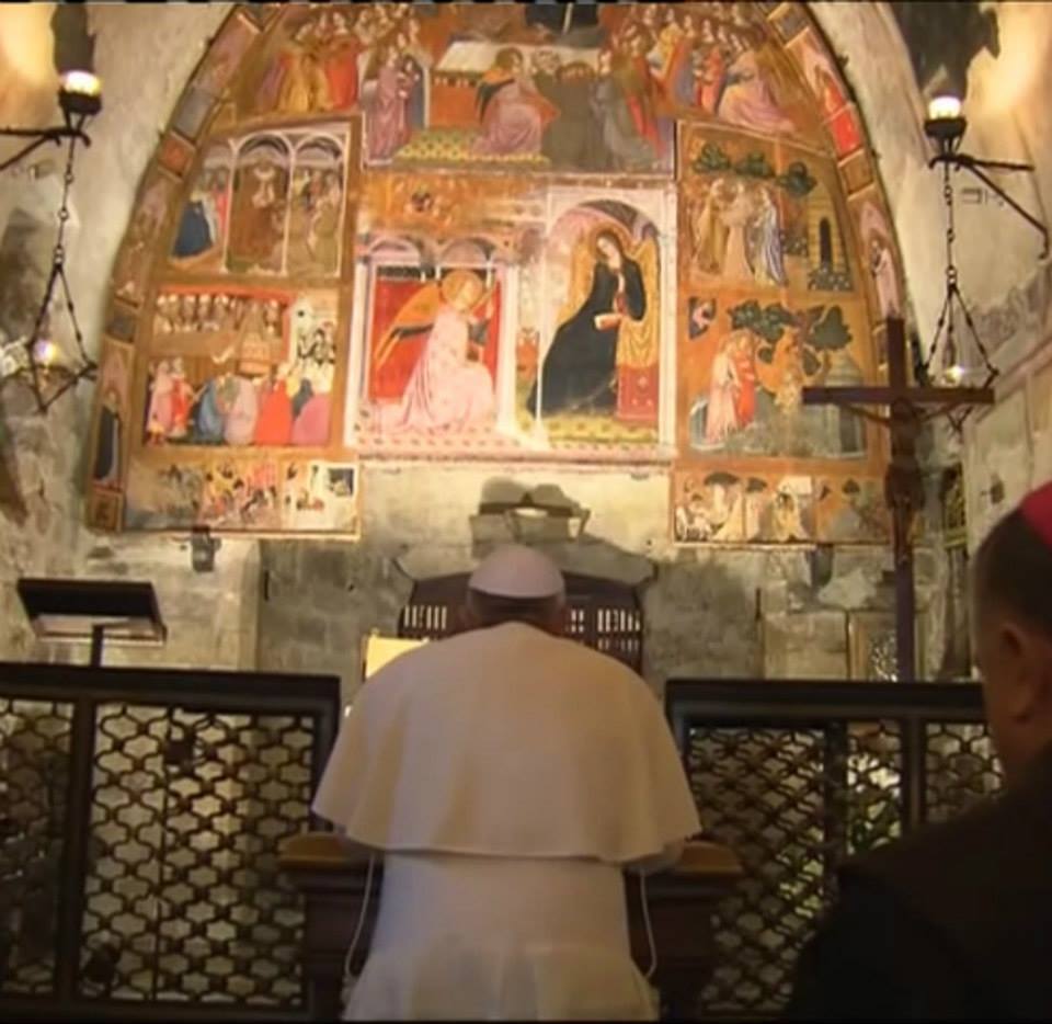 papa francesco porziuncola