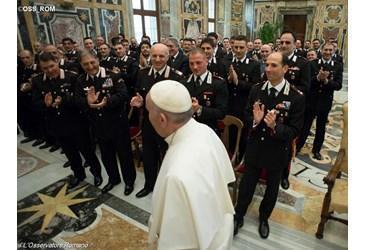 papa Francesco carabinieri
