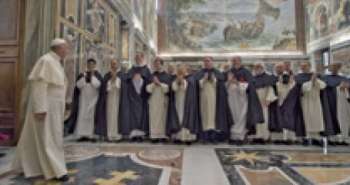 papa Francesco e domenicani