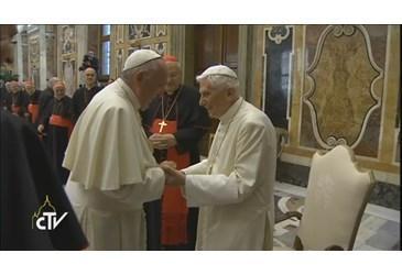 papa Francesco e papa Benedetto