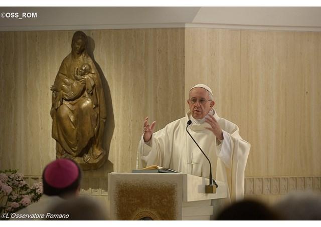 papa Francesco santa Marta omelia