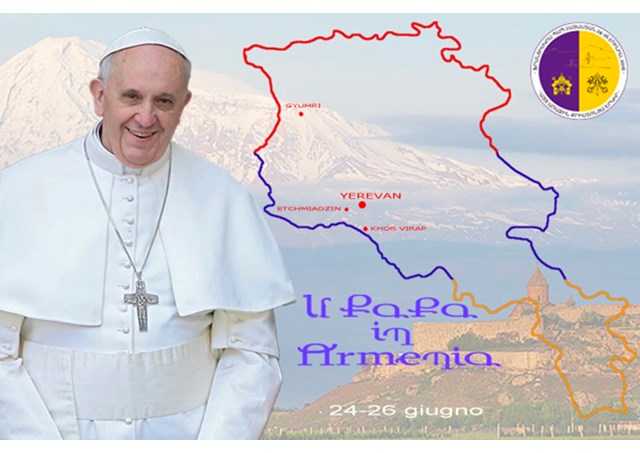 papa in Armenia pre viaggio