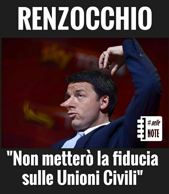 non mettero la fiducia sulle unioni civili