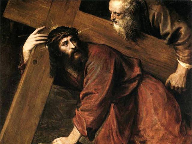 cristo e il cireneo