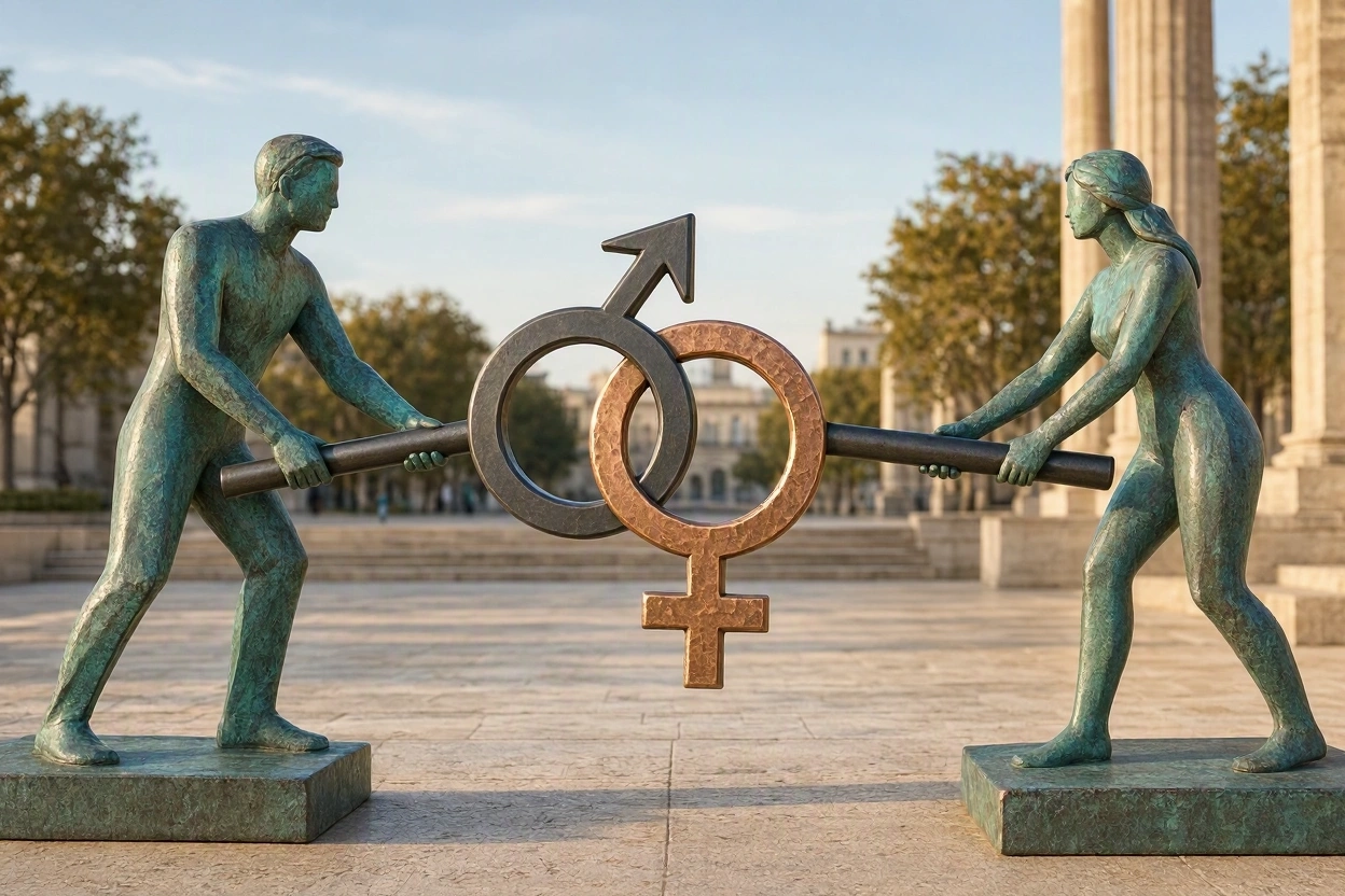 lotta interiore ed esteriore tra maschile e femminile Bing generator