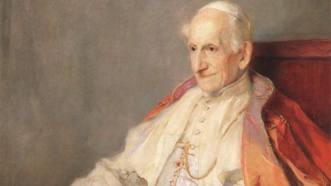 Detail of a portrait of Pope Leo XIII painted by Philip de Lászlo in 1900. mage Wikipedia