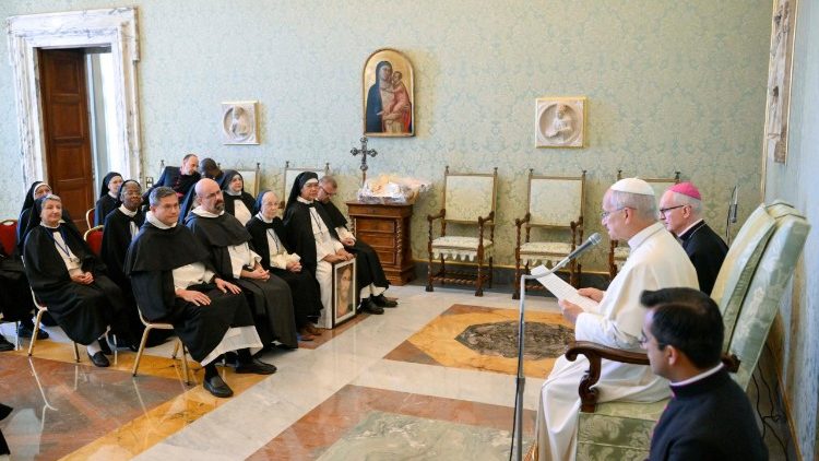 Papa udienza domenicani credit Vatican News