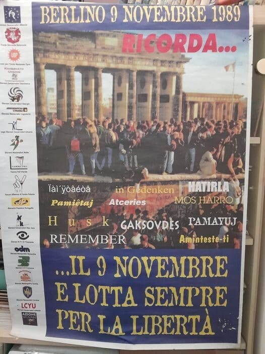 manifesto 9 NOVEMBRE 1989