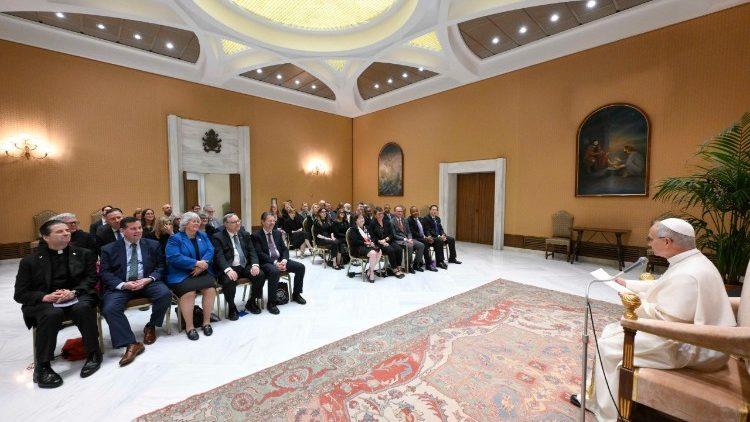 Il Papa riceve in udienza una delegazione della Association of Catholic Colleges and Universities