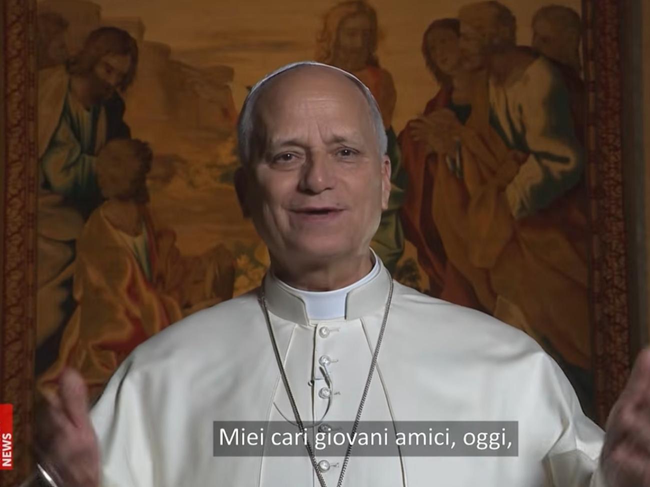 Invito Papa Leona alla GMG di Seoul 2027 capture video Vatican Media