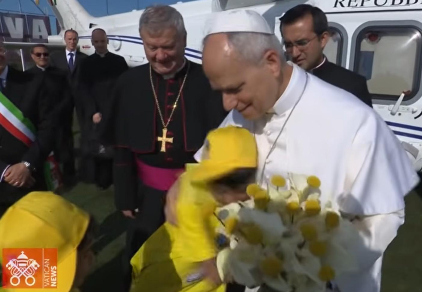 Capture Vatican News video Visita pastorale Acerra