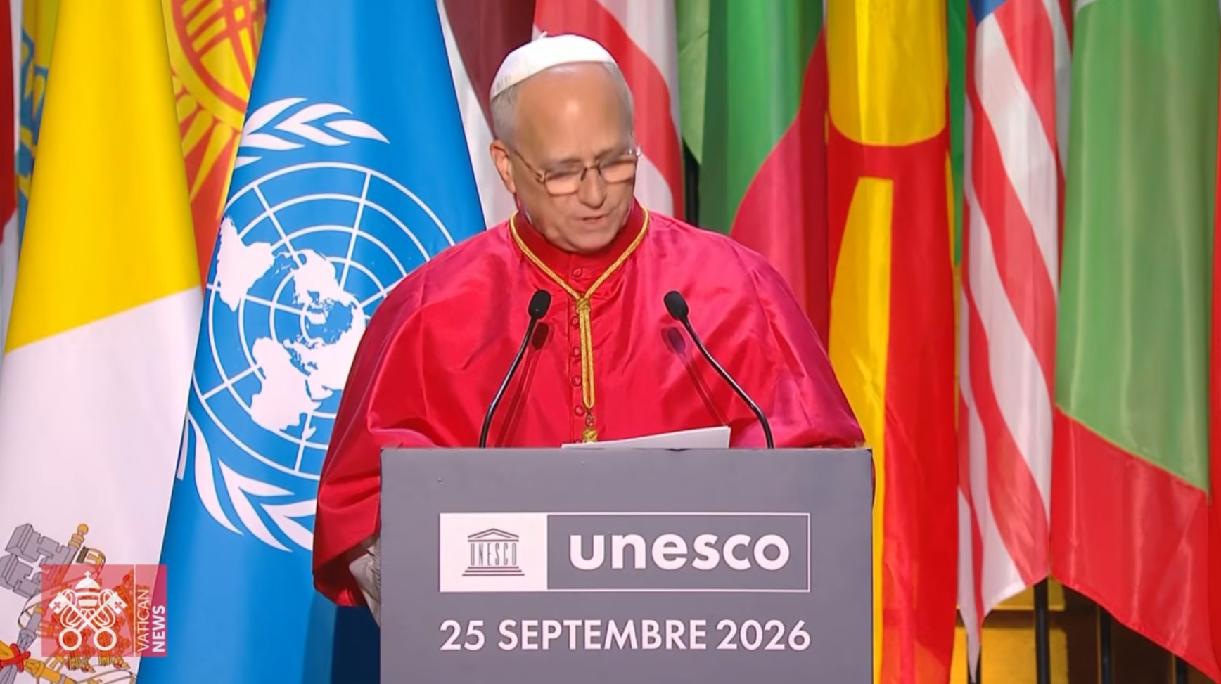 Papa UNESCO capture Vatican News video