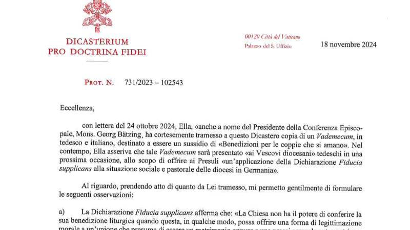 carta del cardenal fernandez
