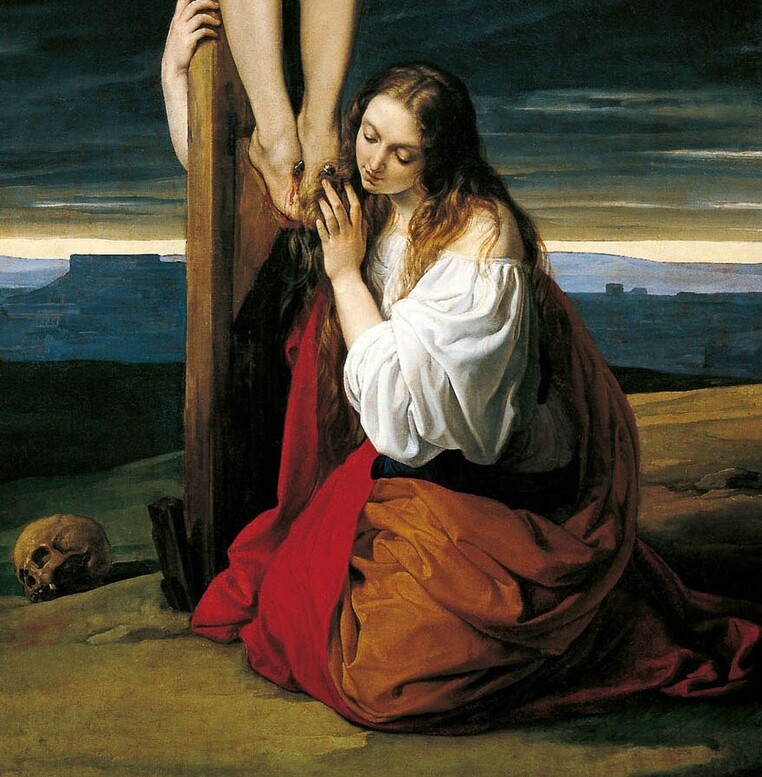 Crocifisso con la Maddalena genuflessa e piangente1827
