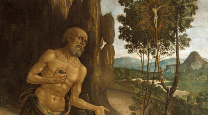 Detail from Saint Jerome in the Wilderness 1475 80 by Bernardino Pinturicchio Wikipedia