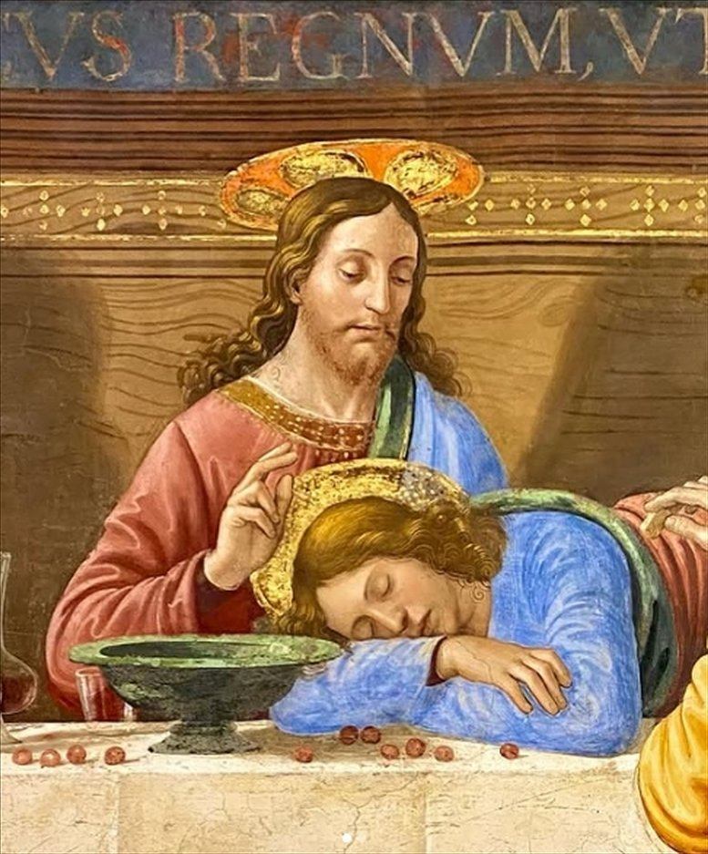 Gesu e Giovanni Ultima Cena Domenico Ghirlandaio