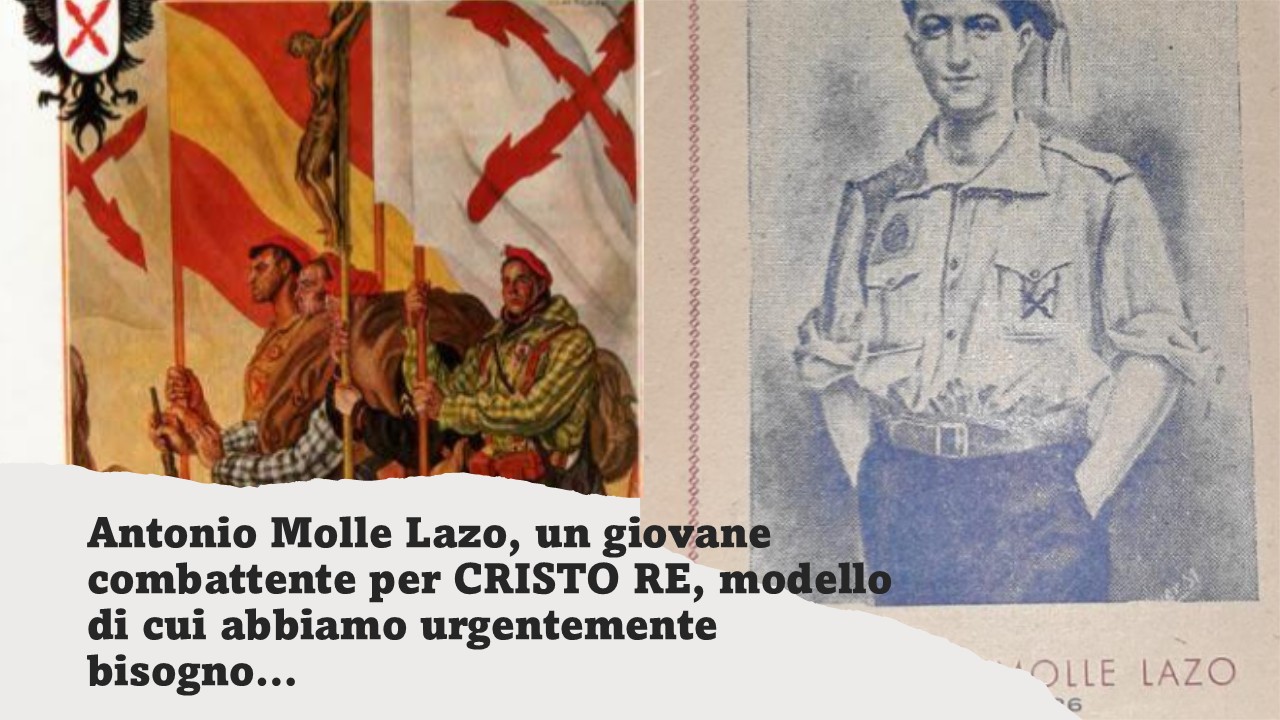 Antonio Molle Lazo un giovane combattente per CRISTO RE