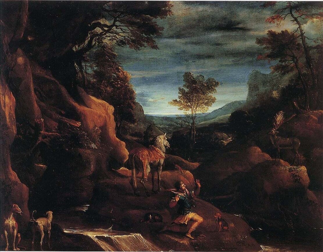 Annibale Carracci The Vision of Saint Eustace Capodimonte