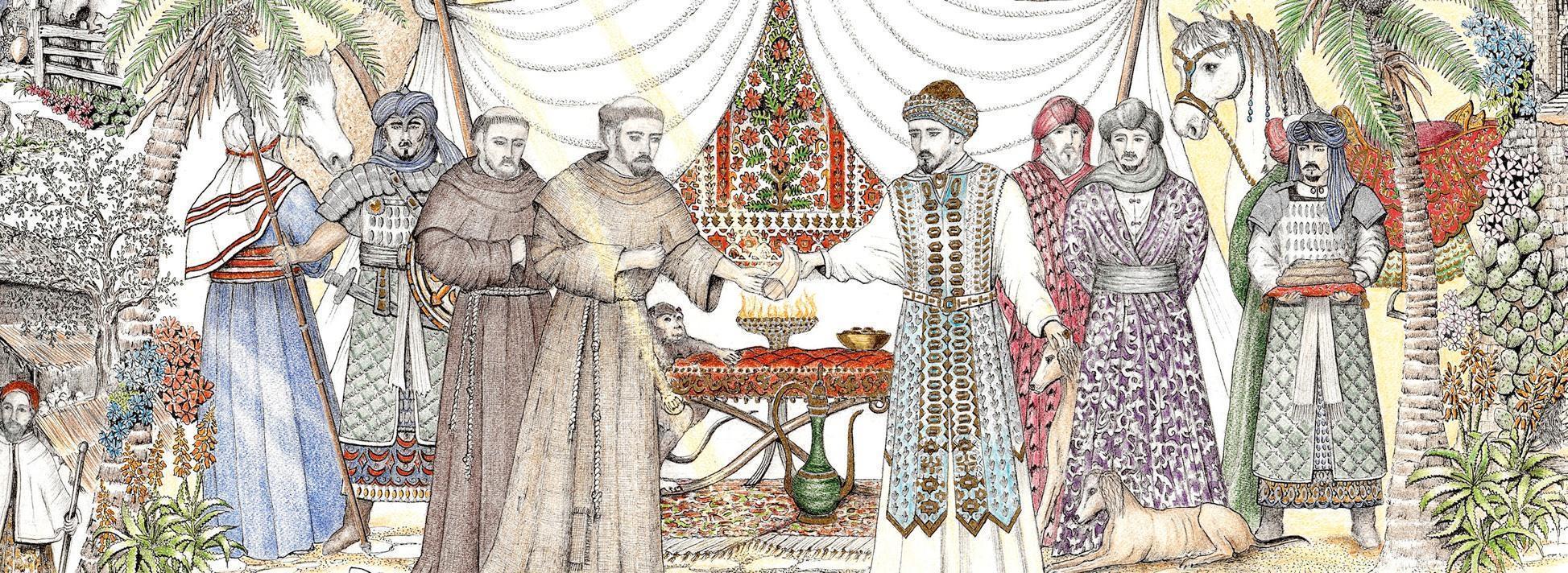 San Francesco e il Sultano opera di Luigi Kate Agnelli 2019