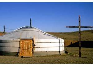 Una chiesa in Mongolia