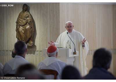 papa Francesco omelia a Santa Marta