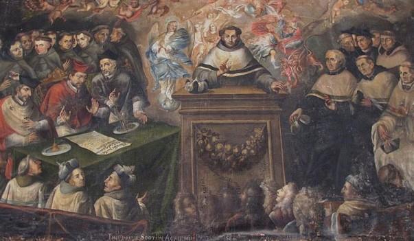 il b. Giovanni Duns Scoto difende Immacolata concezione di Maria