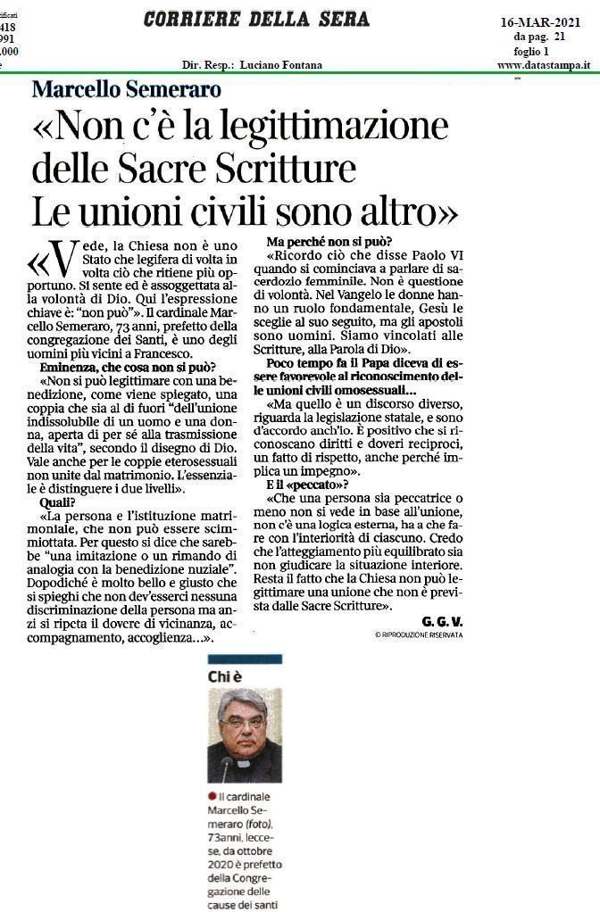 CdS 16 MAR 2021
