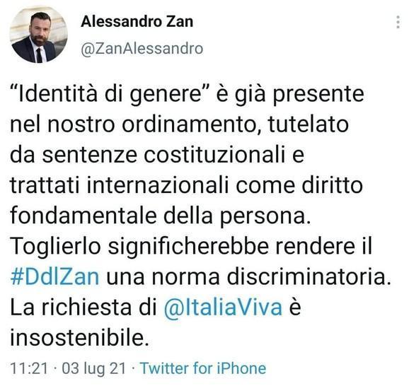 Zan non conosce o ci prova