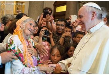 papa Francesco meets poveri