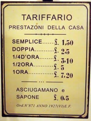 tariffario