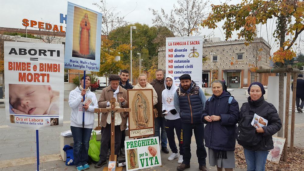 volantinaggio ospedale brescia