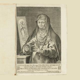 Francesca Farnese - Incisione da immagine di Pietro Morettini da Cortona