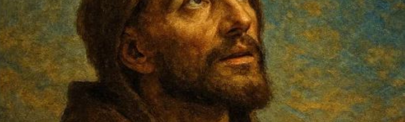 Francesco dipinto primo piano