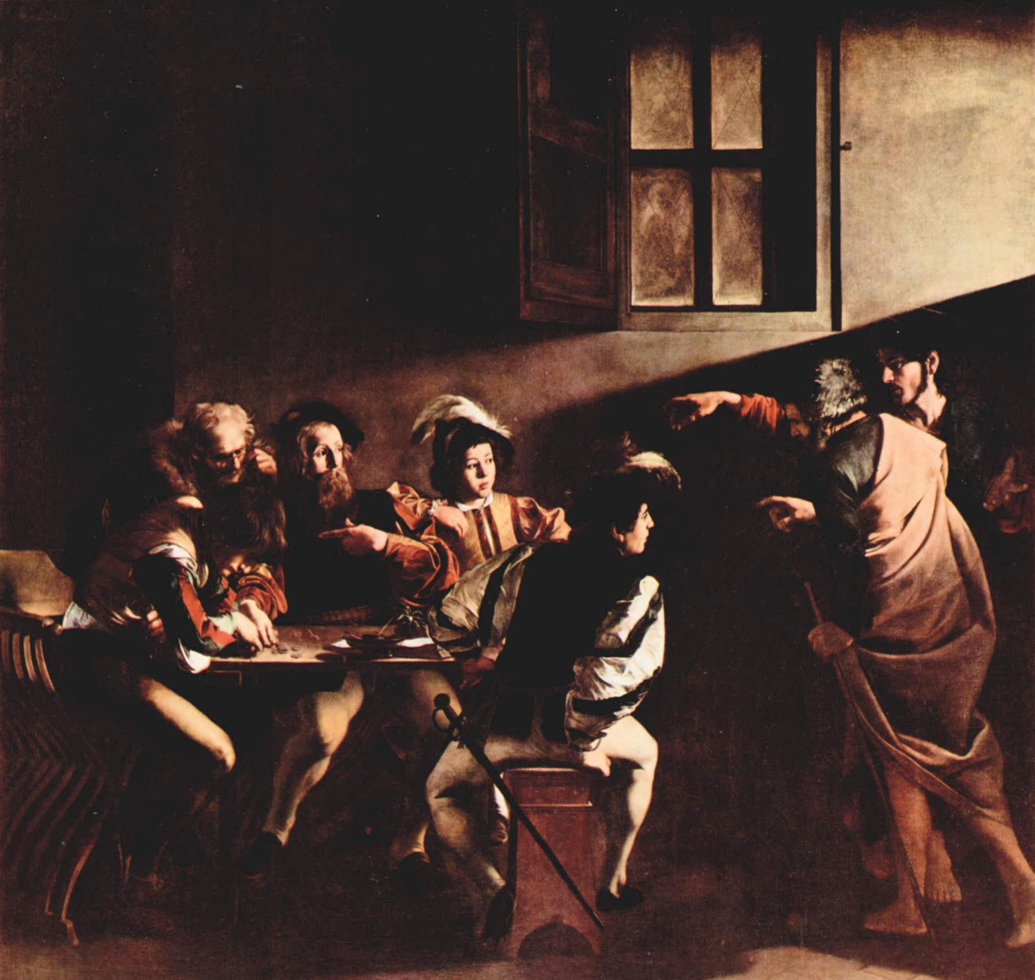 Michelangelo Caravaggio Conversione di Matteo