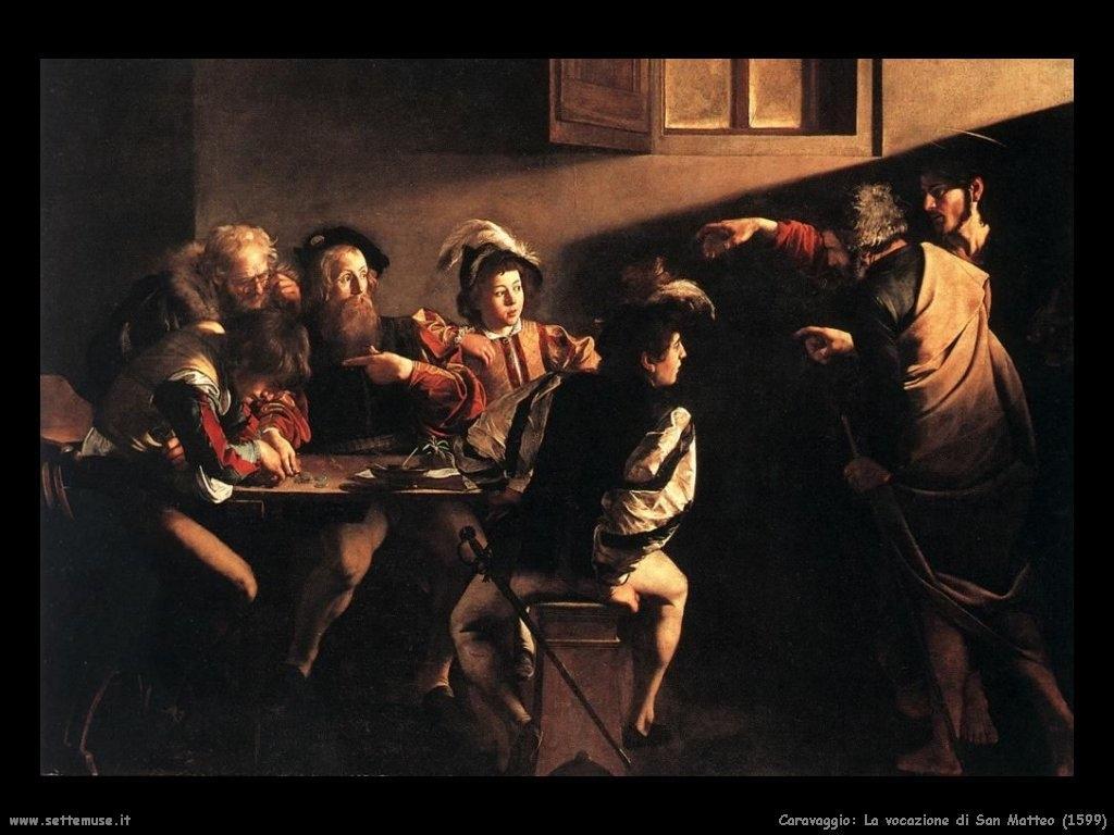 caravaggio 124 la vocazione di san matteo 1599