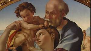 tondo doni giuseppe sacra famiglia uffizi